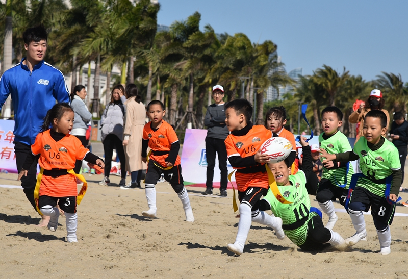 敬贤幼儿园参加全国U6幼儿沙滩橄榄球锦标赛-幼儿园供图.jpg
