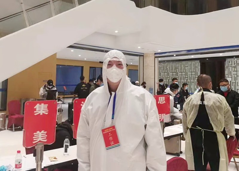 王昌泽在厦门机场入境人员分流服务中心防控值班2（受访者提供）.jpg