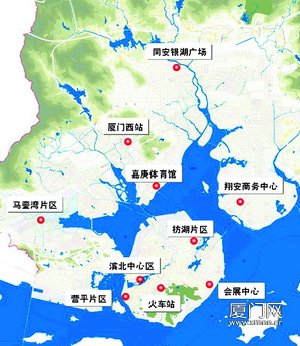 厦门规划建10个地下城市综合体 岛内外均有分布