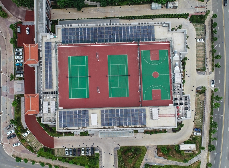 软件园体育中心正式开馆。图为：露天网球场、篮球场（林志杰摄影）-0057.jpg