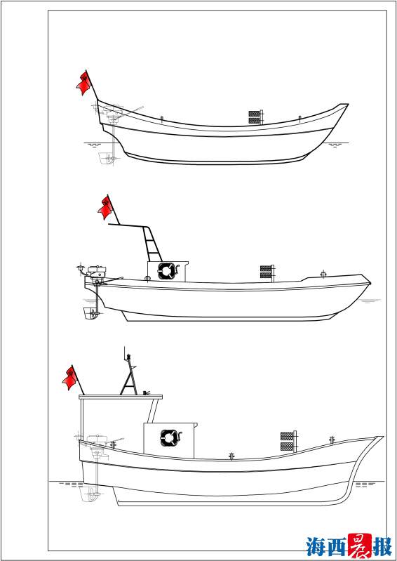 渔船制作图纸图片